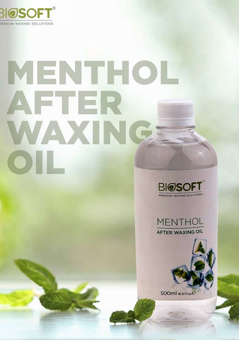 Biosoft Women White Blue After Wax Oil - Indya