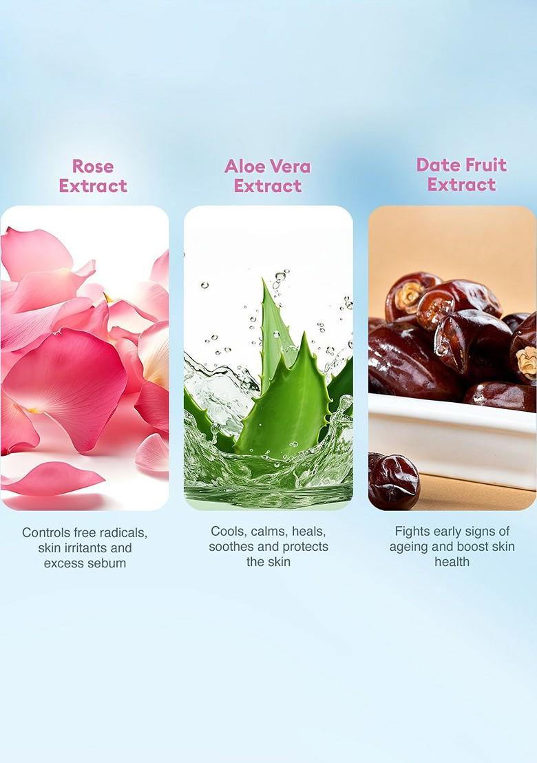 Vlcc Eco Series Rose Water Toner Tones Rejuvenates Skin 500Ml