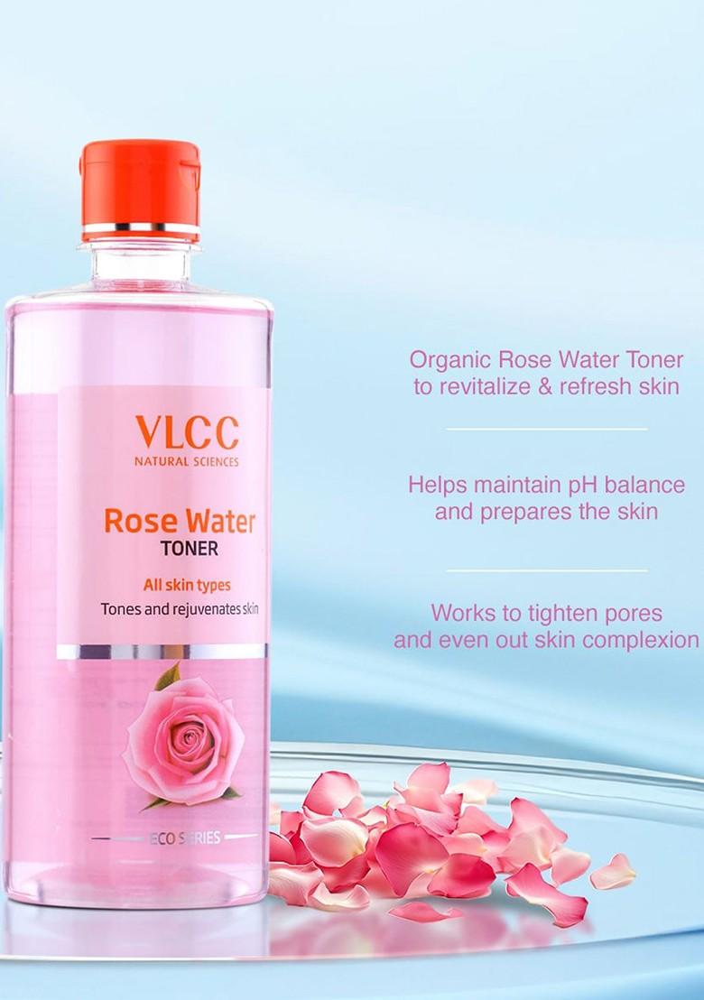 Vlcc Eco Series Rose Water Toner Tones Rejuvenates Skin 500Ml