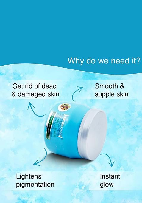 Aryanveda Mix Fruit Scrub To Remove Dead Skin Cleans Deeply 400 G
