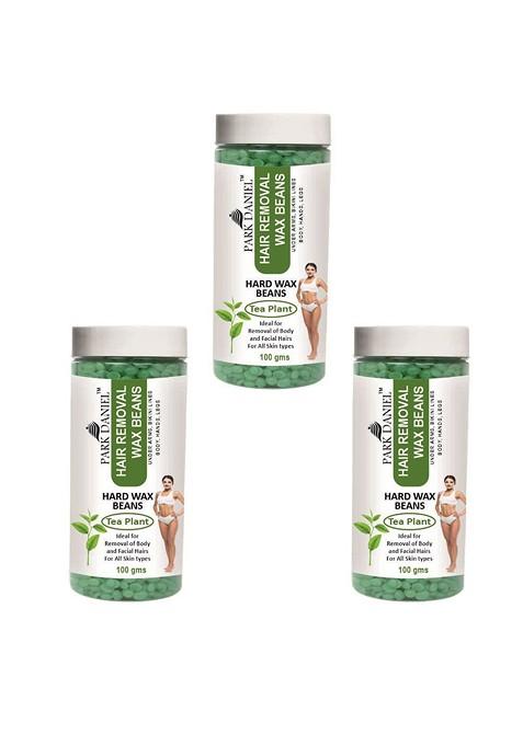 Park Daniel Set Of 3 Liposoluble Hard Wax Beans 100 G Each