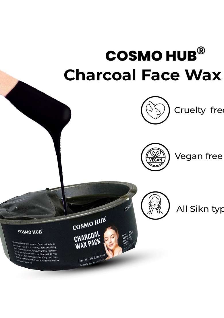 Cosmo Hub Charcoal Face Wax 80 G - Indya