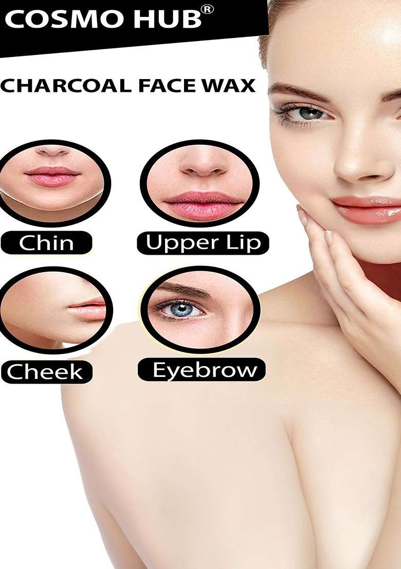 Cosmo Hub Charcoal Face Wax 80 G - Indya