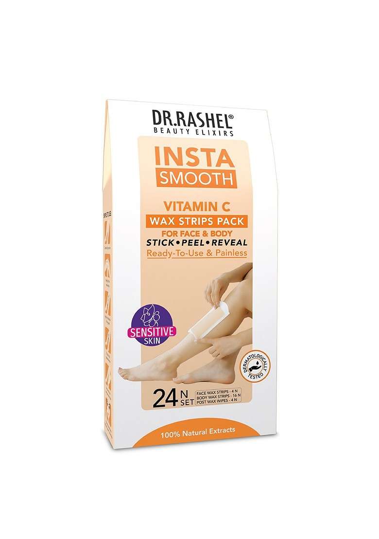 Dr Rashel Insta Smooth Vitamin C Wax Strips 24 - Indya