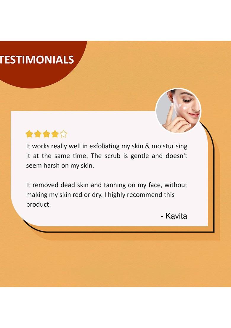 Aryanveda Detan Face Scrub With Milk Proteins And Aha 200 G