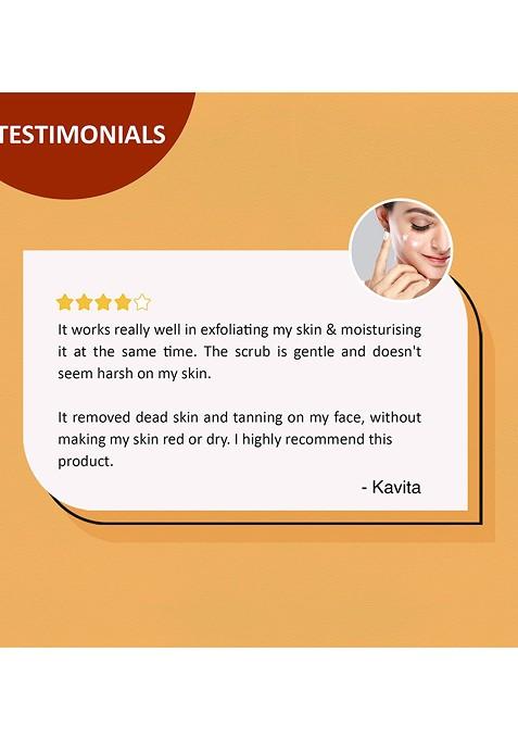 Aryanveda Detan Face Scrub With Milk Proteins And Aha 200 G