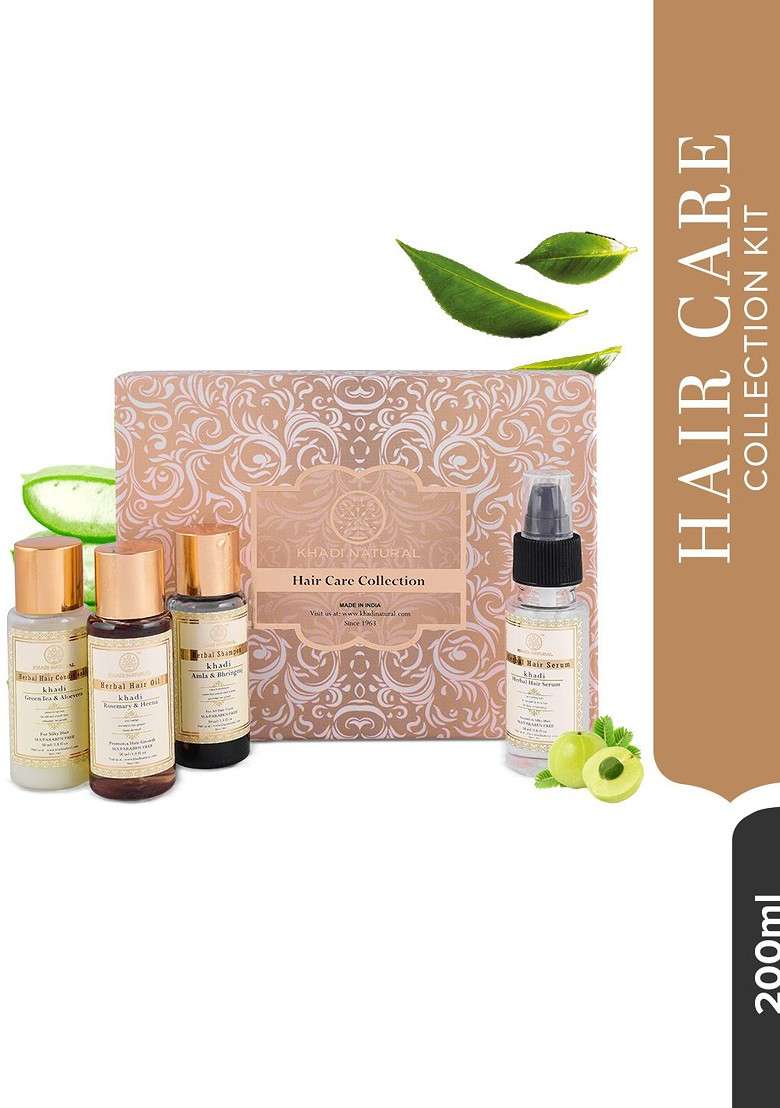 Khadi Natural Hair Care Collection Kit Each 50Ml - Indya
