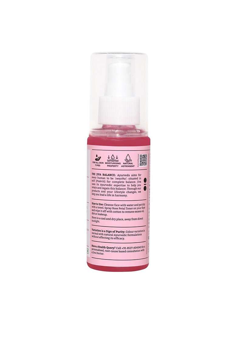 Jiva Set Of 5 Rose Water Skin Refreshing Toner 100Ml Each - Indya