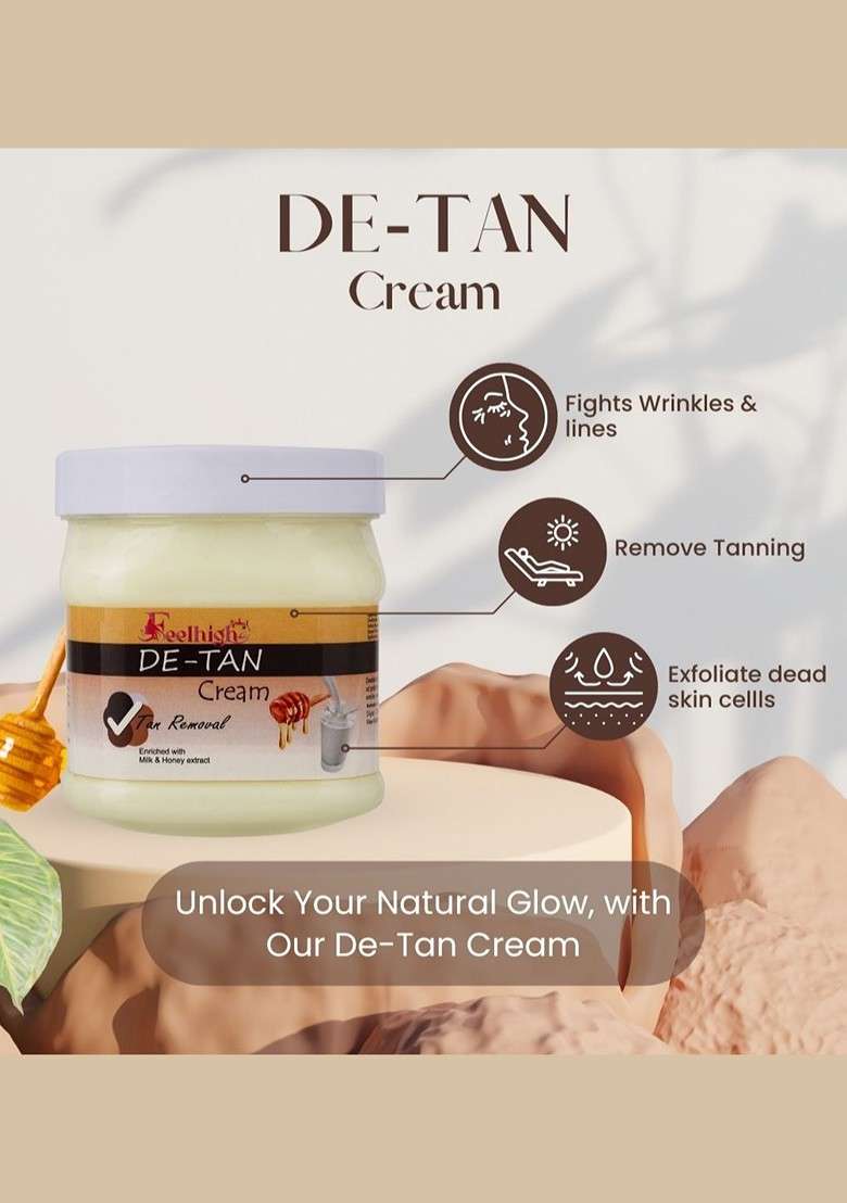 Feelhigh Set Of Mix Fruit Body Scrub De Tan Cream 500 Ml Each - Indya