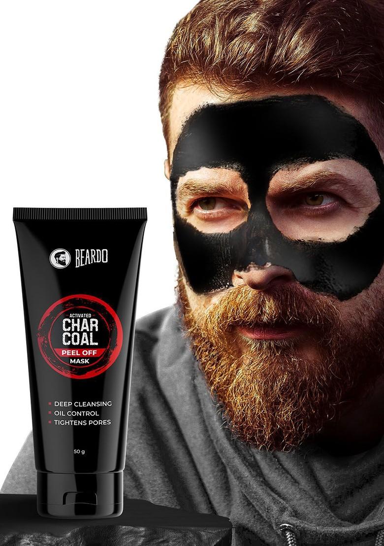 Beardo Men Activated Charcoal Peel Off Mask With Niacinamide For Oil Control 50 G