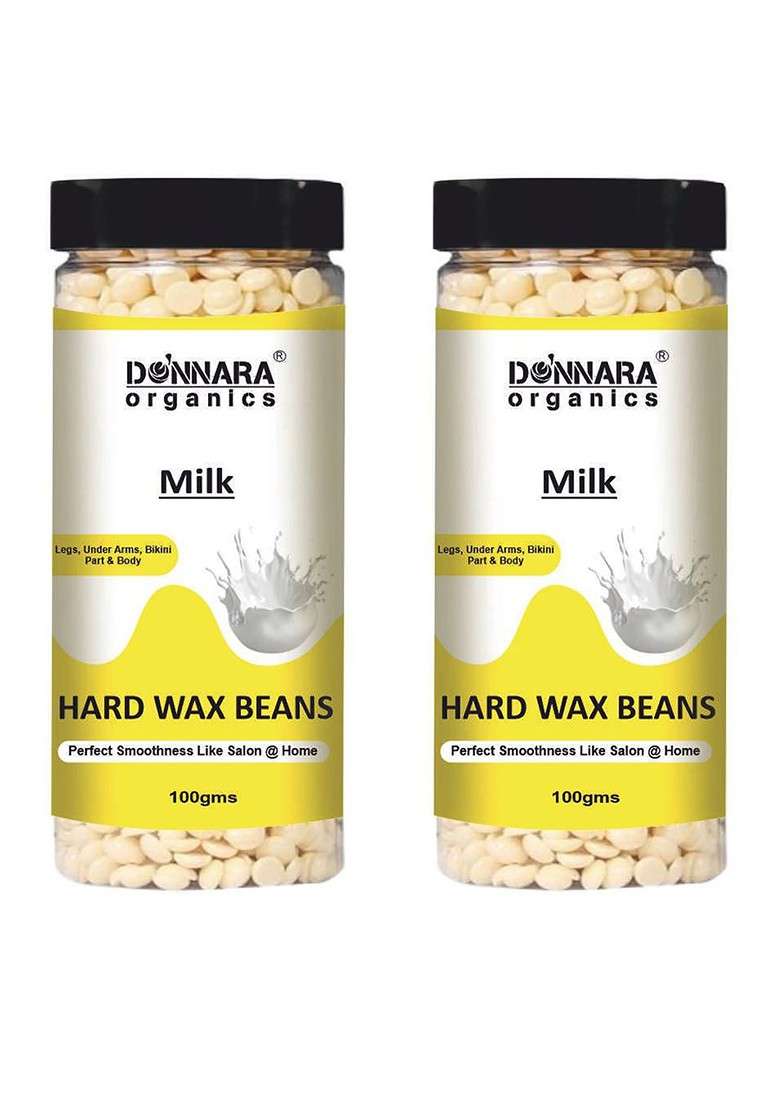 Donnara Organics Set Of 2 Milk Hard Wax Beans 100 G Each - Indya