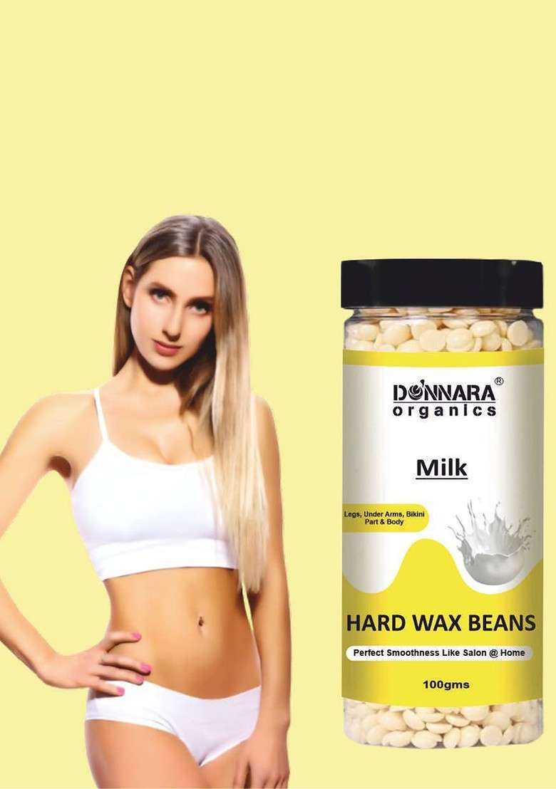 Donnara Organics Set Of 2 Milk Hard Wax Beans 100 G Each - Indya