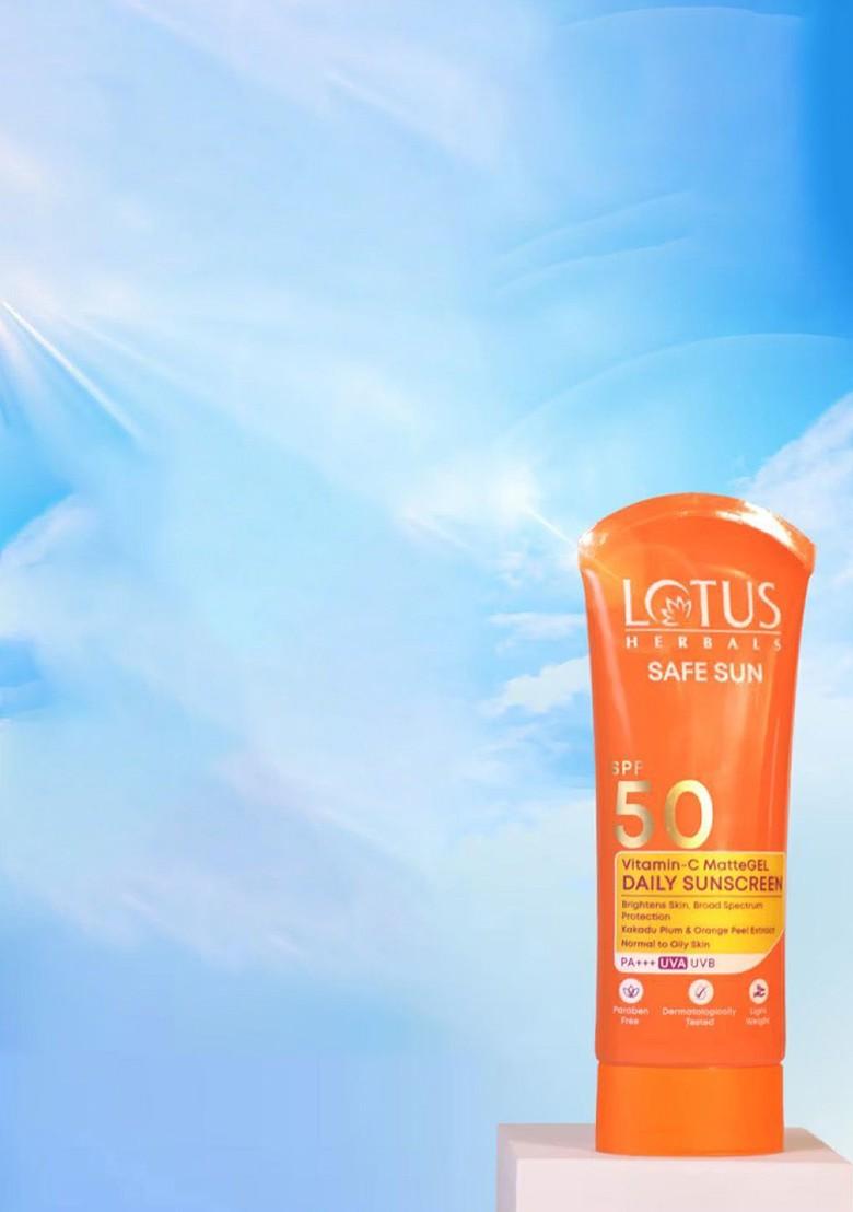 Lotus Herbals Safe Sun Spf 50 Vitamin C Matte Gel Sunscreen G