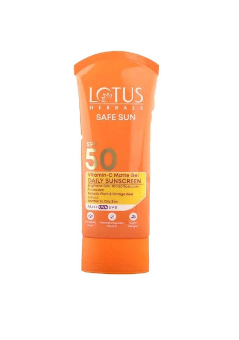 Lotus Herbals Safe Sun Spf 50 Vitamin C Matte Gel Sunscreen G