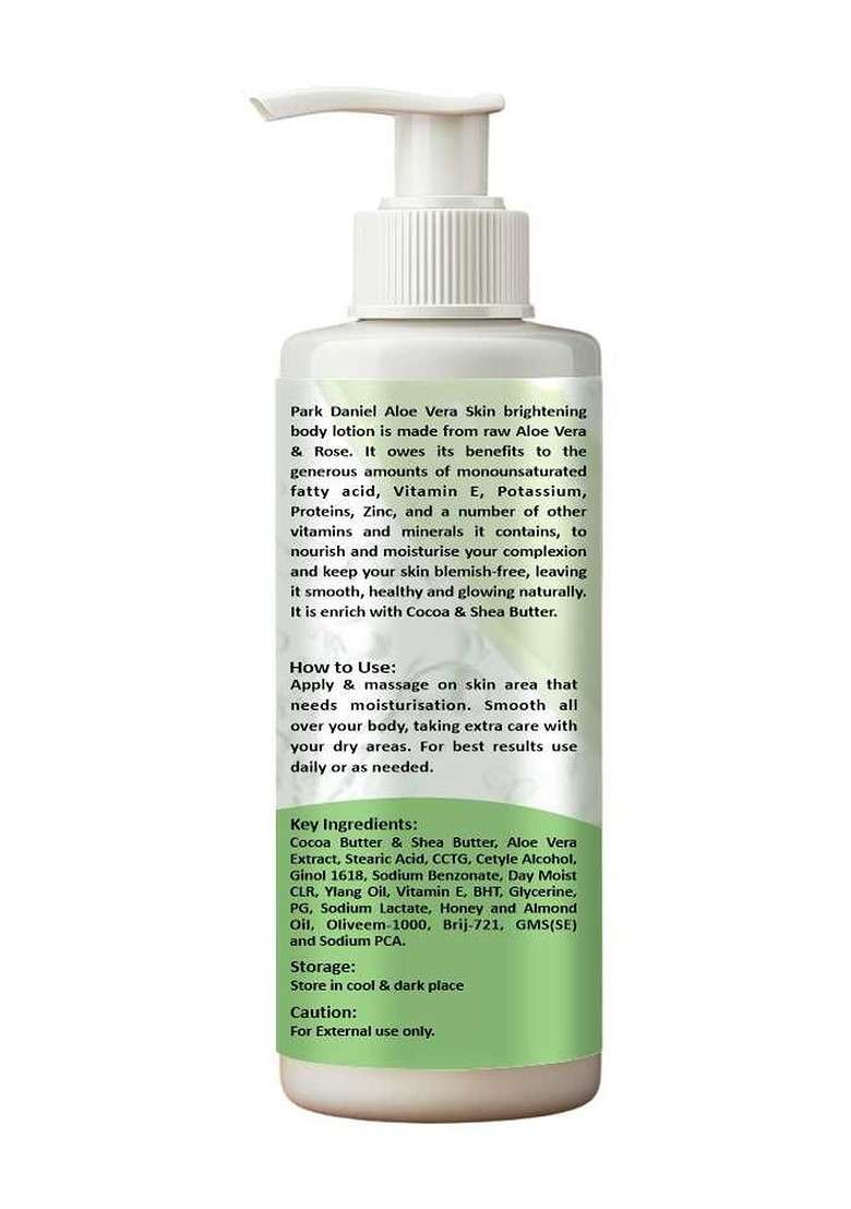 Park Daniel Set Of 2 Aloe Vera Body Lotion 200 Ml Each - Indya