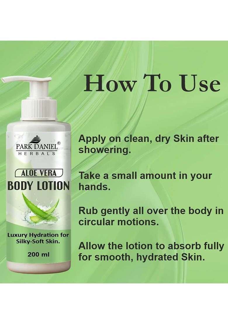 Park Daniel Set Of 2 Aloe Vera Body Lotion 200 Ml Each - Indya