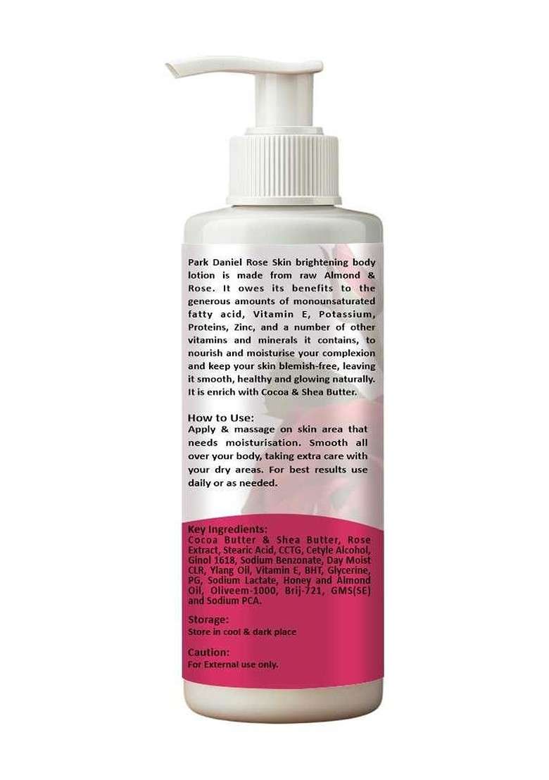 Park Daniel Set Of 2 Rose Body Lotion 200 Ml Each - Indya