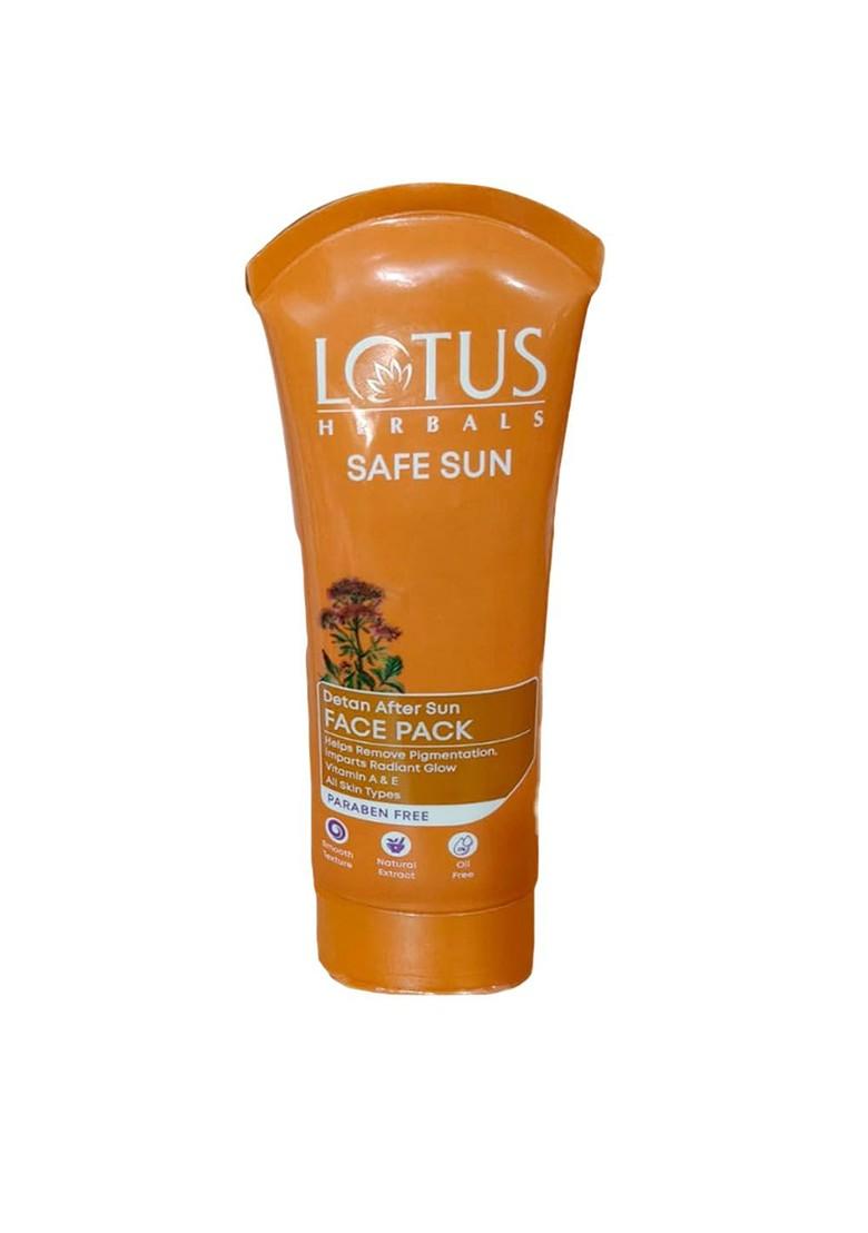 Lotus Herbals Safe Sun De Tan After Face Pack 100 G