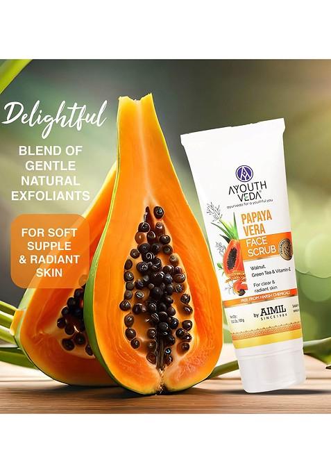 Ayouthveda Face Scrub With Walnuts Green Tea For Radiant Skin 100 Gm