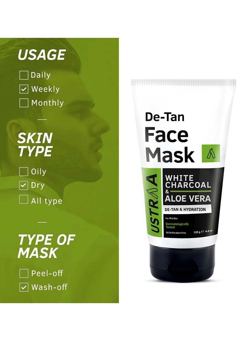 Ustraa Men De Tan Face Mask For Dry Skin