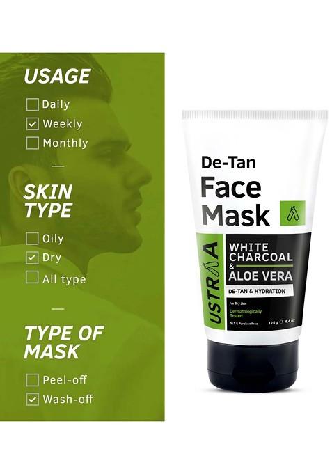 Ustraa Men De Tan Face Mask For Dry Skin