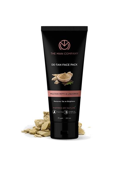 The Man Company Multani Mitti Liquorice De Tan Face Pack 75 G