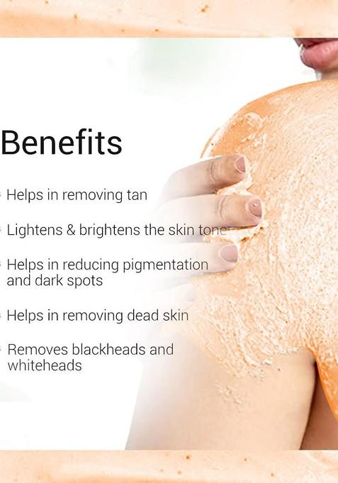 Lilium Orange Deep Exfoliating Face Body Scrub With Vitamin E Aloevera 250 G