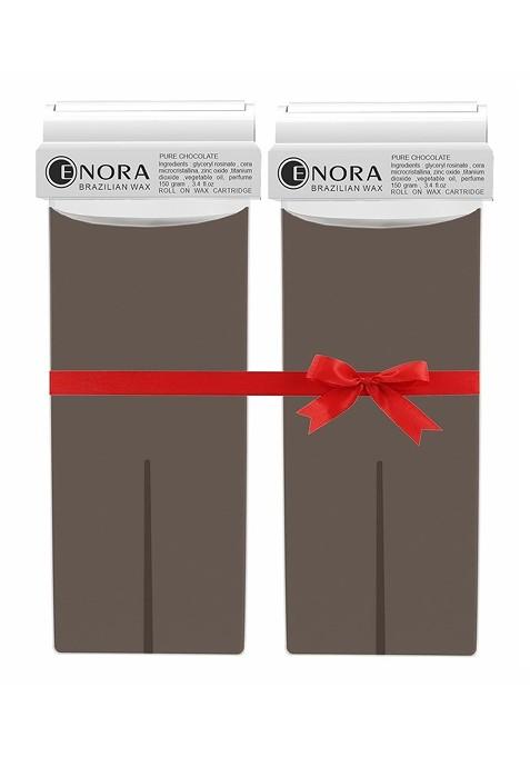 Enora Set Of 2 Pure Chocolate Roll On Wax 150 G Each