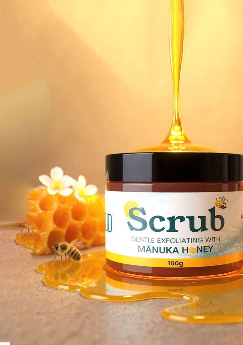 Neud Gentle Exfoliating Scrub With Manuka Honey 100 G - Indya
