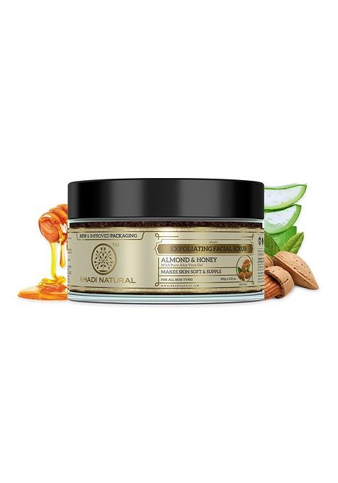 Khadi Natural Almond Honey Scrub For Smooth Glow 100G