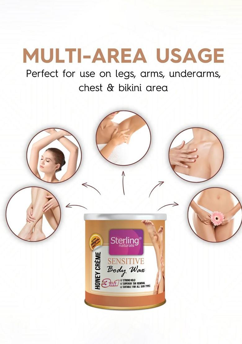 Sterling Naturals Women Wax Smooth Less Painful Hair Removal D Tan Formula 700G