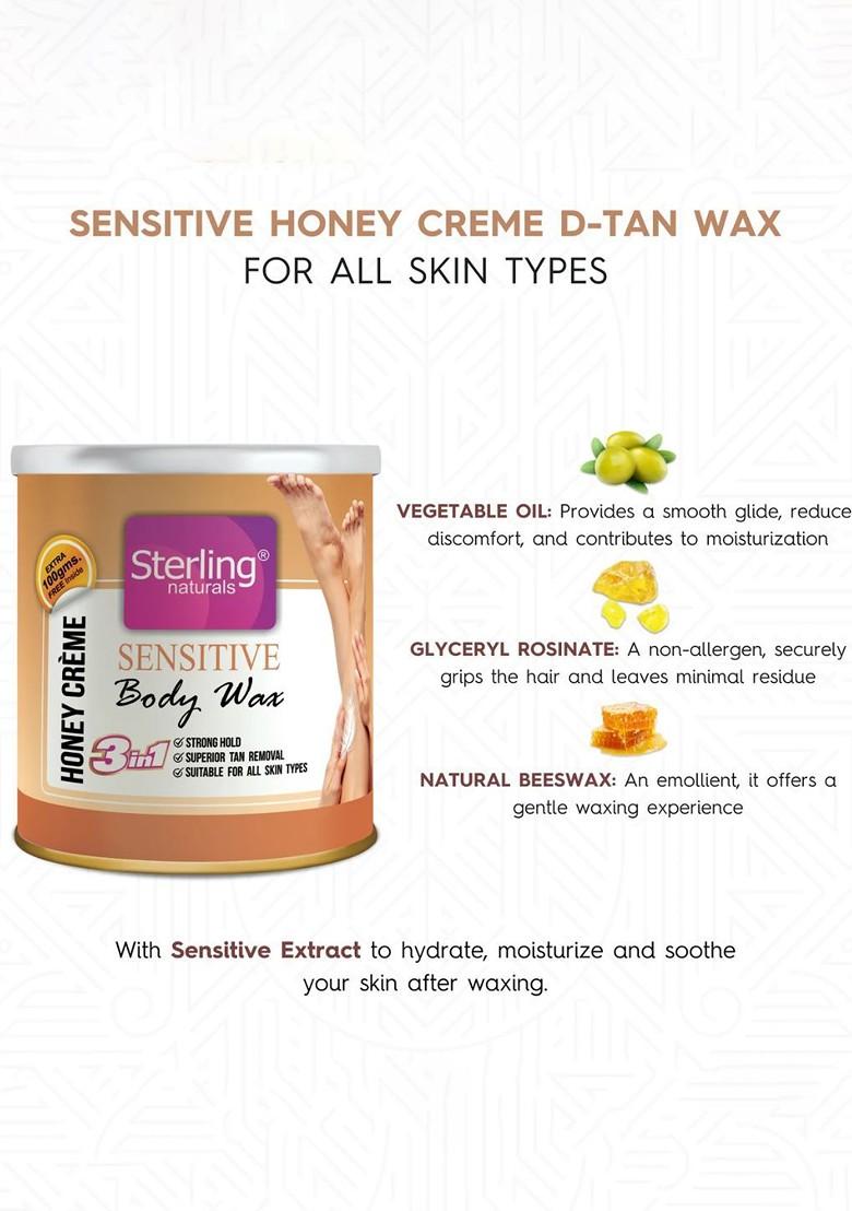 Sterling Naturals Women Wax Smooth Less Painful Hair Removal D Tan Formula 700G