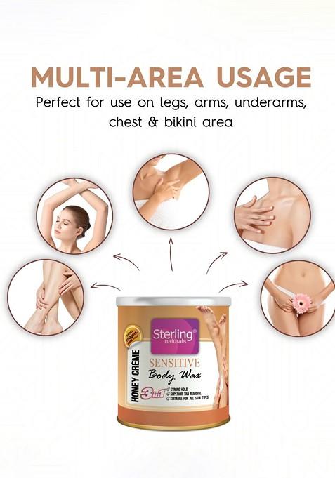 Sterling Naturals Women Wax Smooth Less Painful Hair Removal D Tan Formula 700G