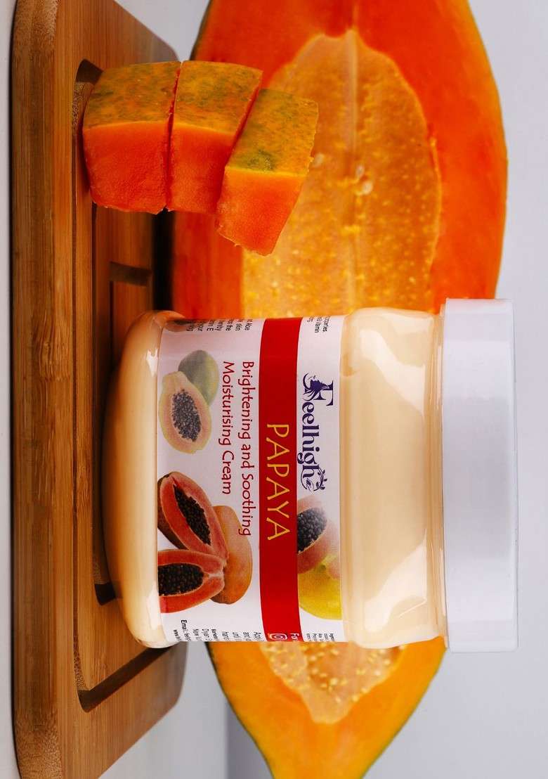 Feelhigh Set Of 2 Papaya Cream Fruit Scrub 500Ml Each - Indya