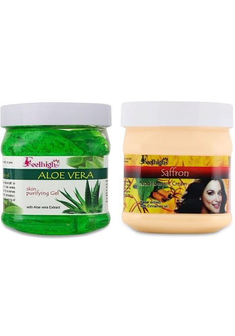 Feelhigh Aloe Vera Gel Saffron Cream