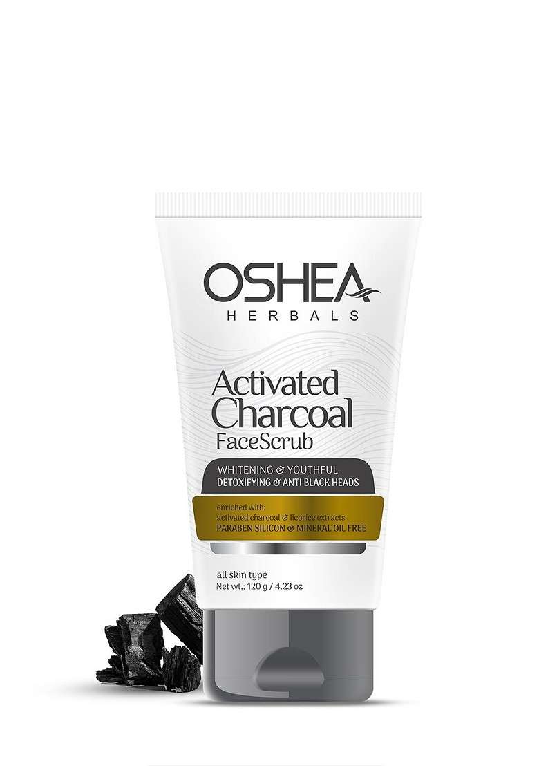 Oshea Herbals Activated Charcoal Anti Blackheads Face Scrub - Indya