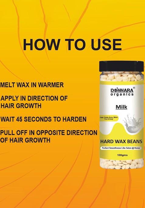 Donnara Organics Milk Hard Wax Beans 100 G