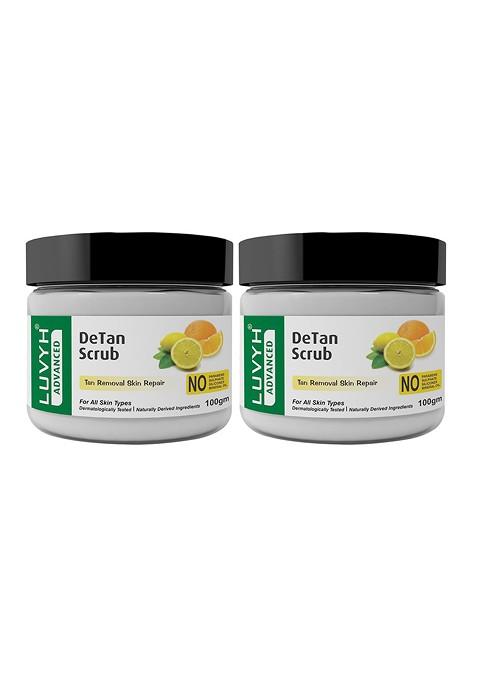 Luvyh Advanced Set Of 2 De Tan Scrub For Removal Skin Repair 100 G Each