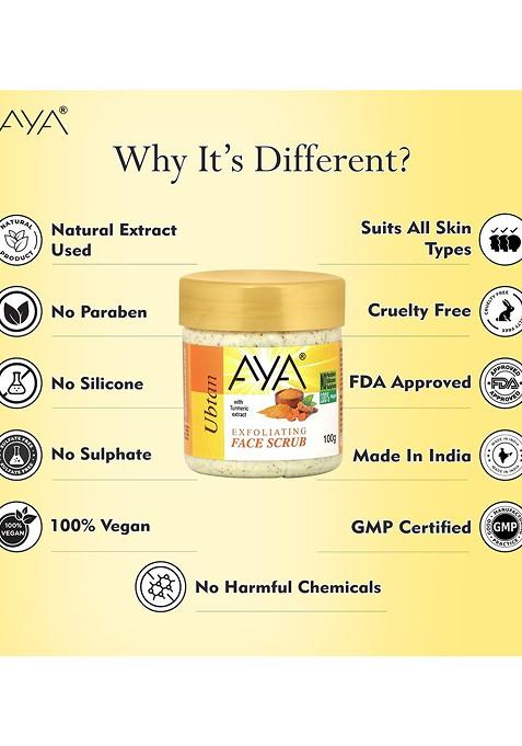 Aya Set Of 2 Detan Ubtan Exfoliating Face Scrubs 100 Ml Each