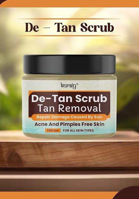 Kuraiy Tan Removal De Face Scrub For Acne Pimple Free Skin 100 G