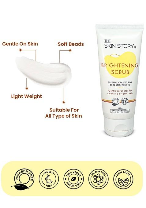 The Skin Story Brightening Face Scrub With Salicylic Acid Vitamin E 100 G