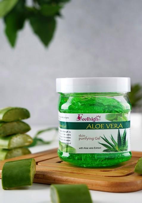 Feelhigh Set Of 2 Face Body De Tan Removal Scrub Aloevera Gel 500Ml Each