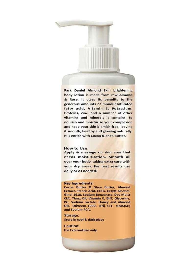 Park Daniel Almond Body Lotion For Silky Soft Skin 200 Ml - Indya