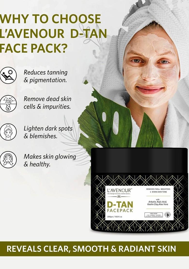 L'Avenour D Tan Face Pack For Removal With Aloe Vera 200 G