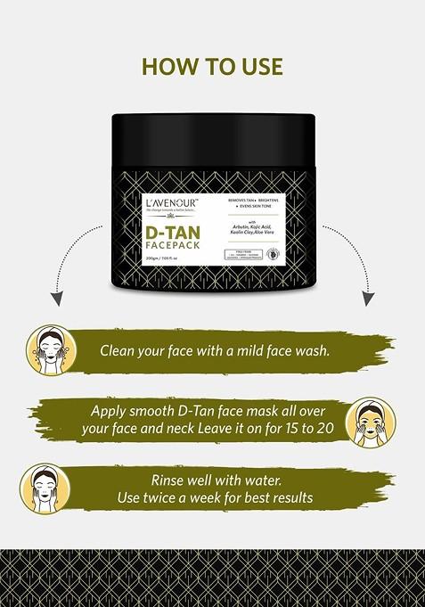 L'Avenour D Tan Face Pack For Removal With Aloe Vera 200 G