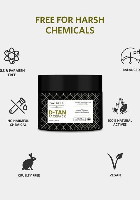 L'Avenour D Tan Face Pack For Removal With Aloe Vera 200 G