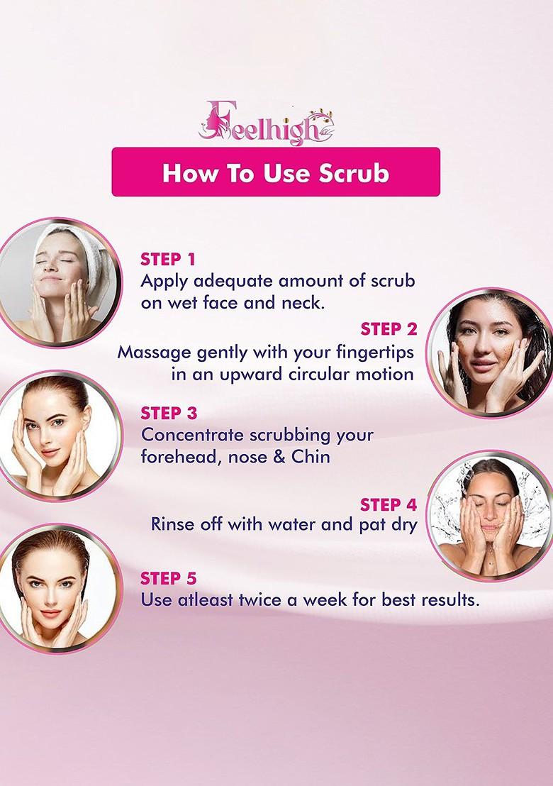 Feelhigh Skin Whitening Brightening Facial Scrub 500Ml