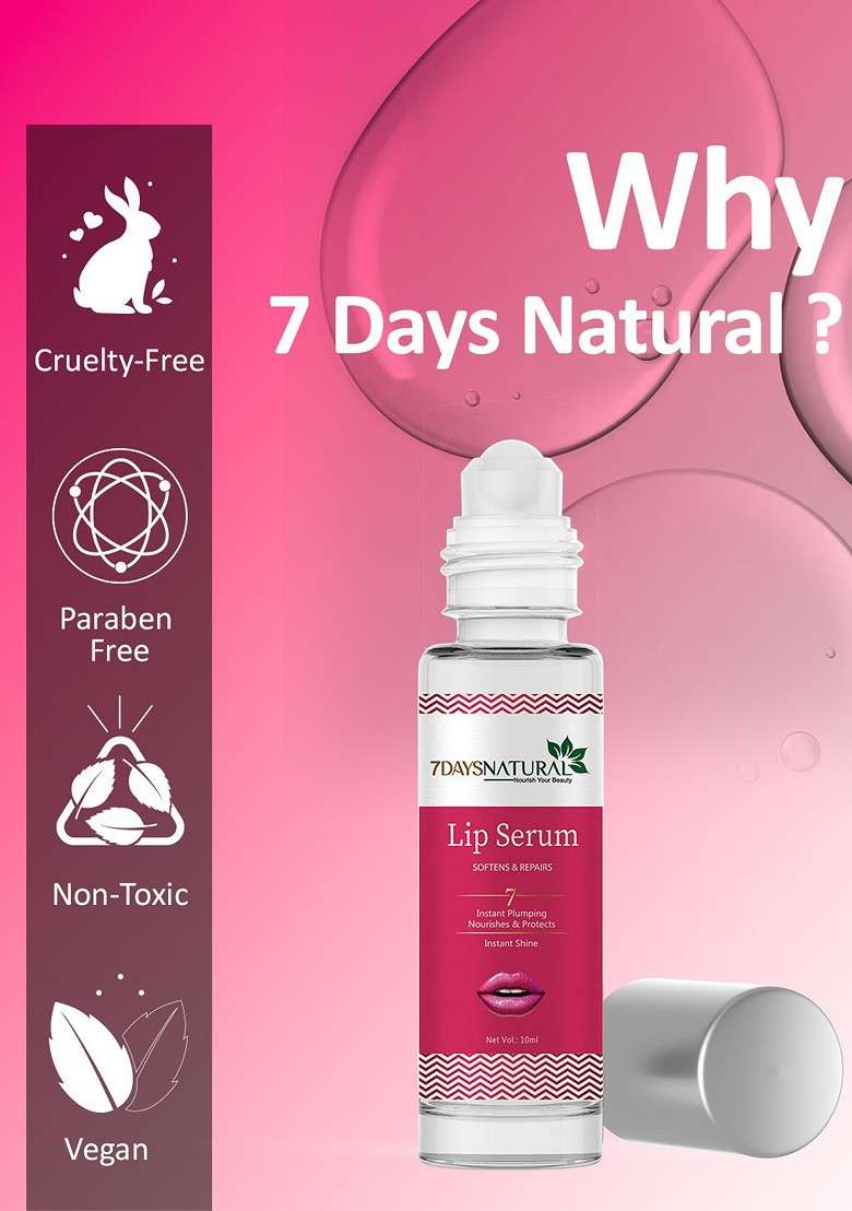 7Daysnatural Lip Serum Roll On 10Ml - Indya