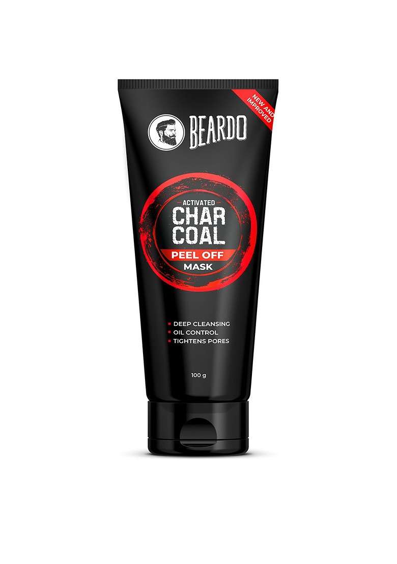 Beardo Men Activated Charcoal Peel Off Mask 100 G - Indya