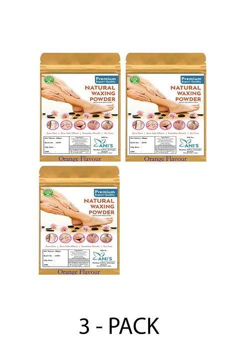 Ani'S Set Of 3 Orange Natural Waxing Powder 100 G Each
